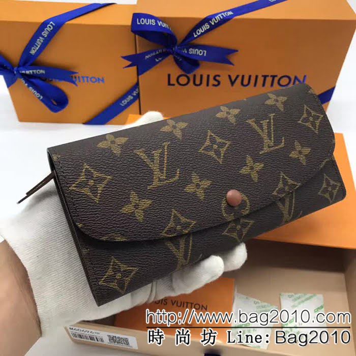 路易威登LV頂級原單 M60696啡色海外原單代購級品質實物拍攝原廠進口五金 女士錢包 ZY1067